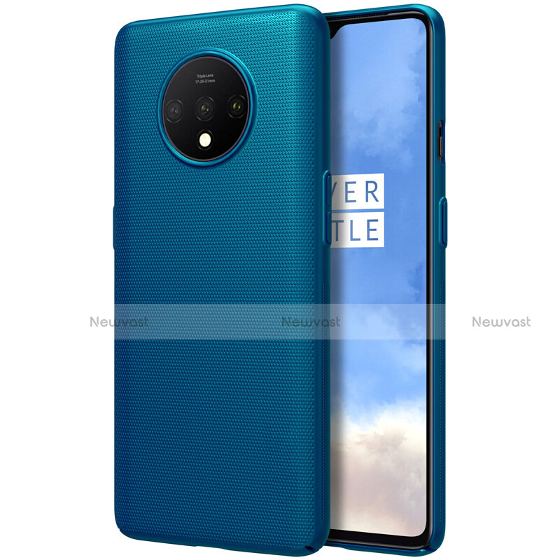 Hard Rigid Plastic Matte Finish Case Back Cover P01 for OnePlus 7T Blue