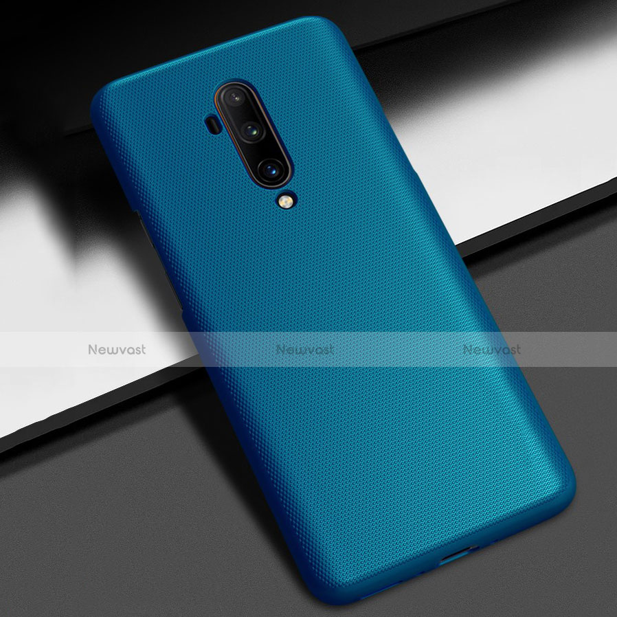 Hard Rigid Plastic Matte Finish Case Back Cover P01 for OnePlus 7T Pro Blue