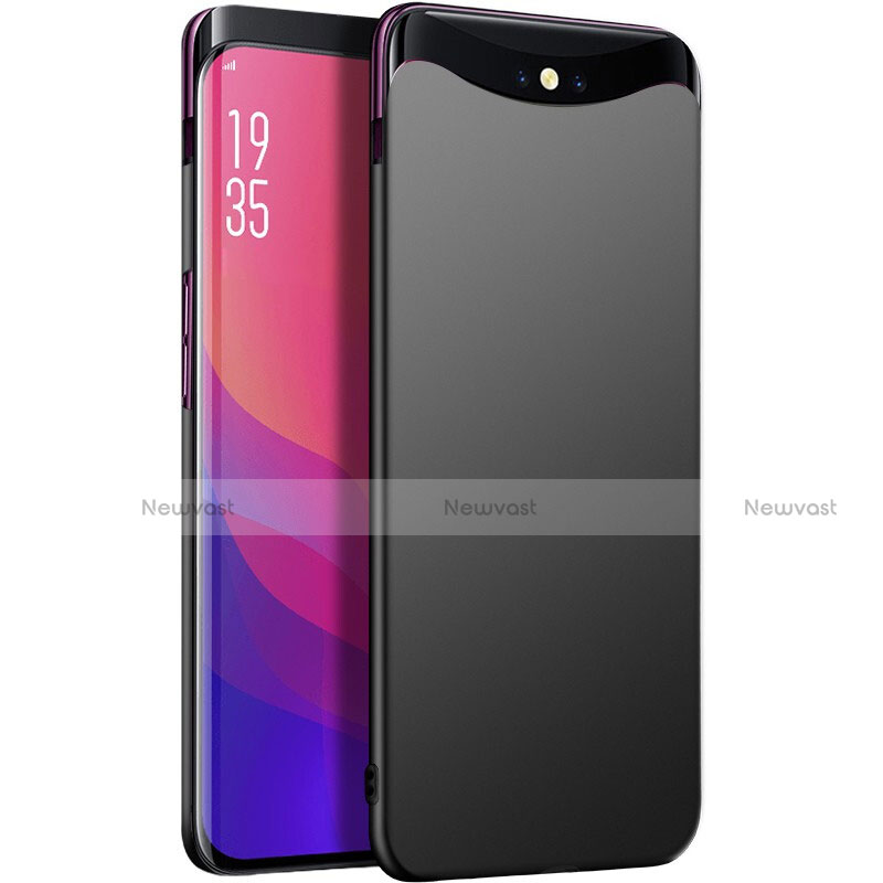 Hard Rigid Plastic Matte Finish Case Back Cover P01 for Oppo Find X Black