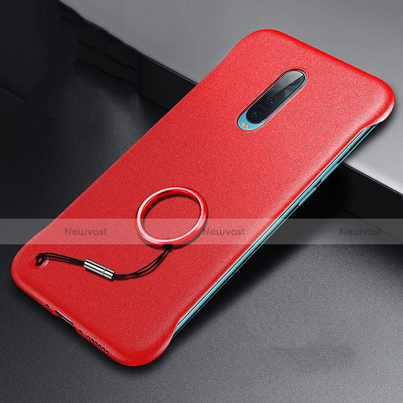 Hard Rigid Plastic Matte Finish Case Back Cover P01 for Oppo R17 Pro Red