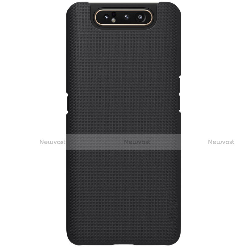 Hard Rigid Plastic Matte Finish Case Back Cover P01 for Samsung Galaxy A80 Black