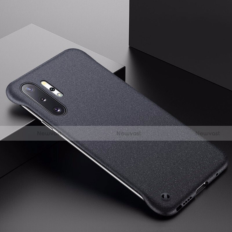 Hard Rigid Plastic Matte Finish Case Back Cover P01 for Samsung Galaxy Note 10 Plus 5G Black