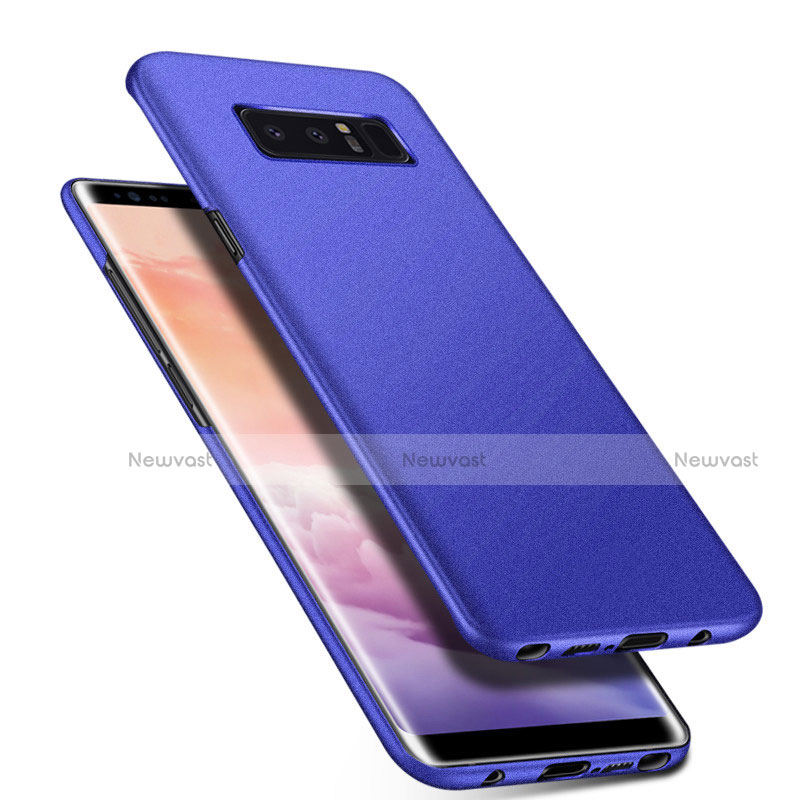 Hard Rigid Plastic Matte Finish Case Back Cover P01 for Samsung Galaxy Note 8 Duos N950F Blue