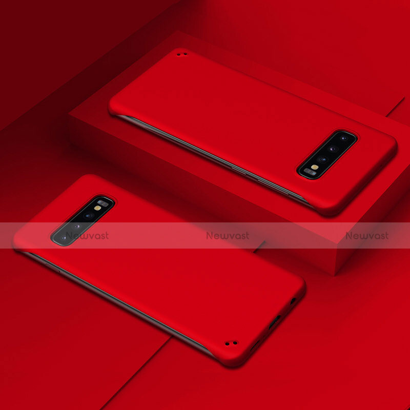 Hard Rigid Plastic Matte Finish Case Back Cover P01 for Samsung Galaxy S10 5G Red