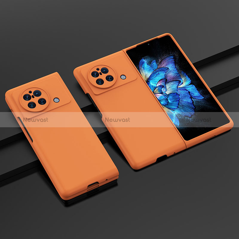 Hard Rigid Plastic Matte Finish Case Back Cover P01 for Vivo X Fold Orange