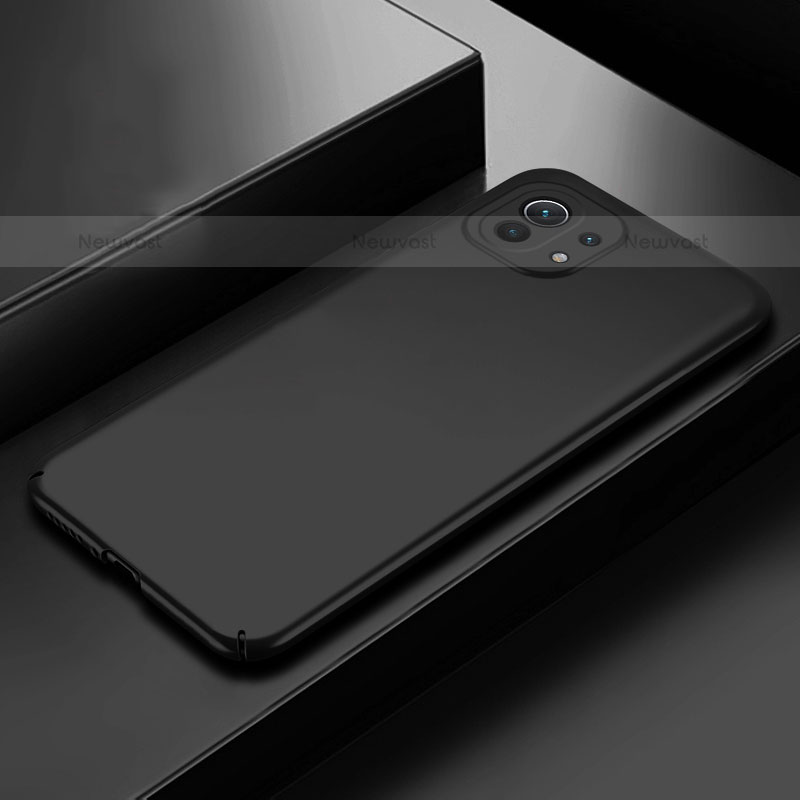 Hard Rigid Plastic Matte Finish Case Back Cover P01 for Xiaomi Mi 11 Lite 4G Black