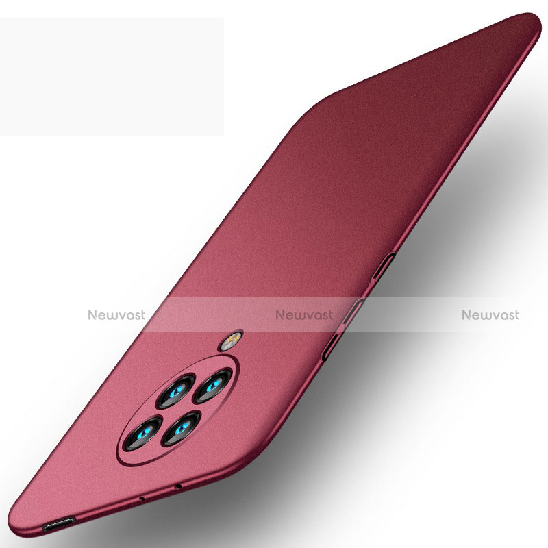 Hard Rigid Plastic Matte Finish Case Back Cover P01 for Xiaomi Redmi K30 Pro Zoom Red