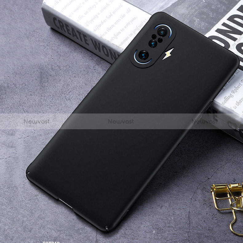 Hard Rigid Plastic Matte Finish Case Back Cover P01 for Xiaomi Redmi K40 Gaming 5G Black