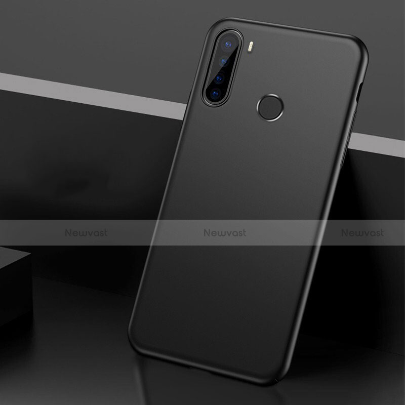 Hard Rigid Plastic Matte Finish Case Back Cover P01 for Xiaomi Redmi Note 8 (2021) Black