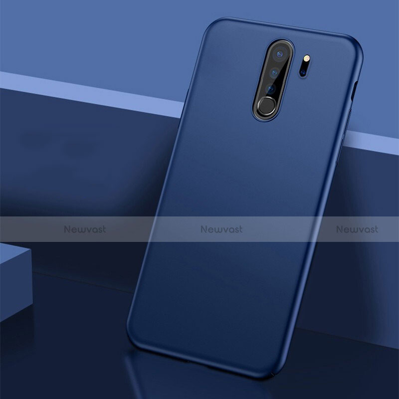 Hard Rigid Plastic Matte Finish Case Back Cover P01 for Xiaomi Redmi Note 8 Pro Blue