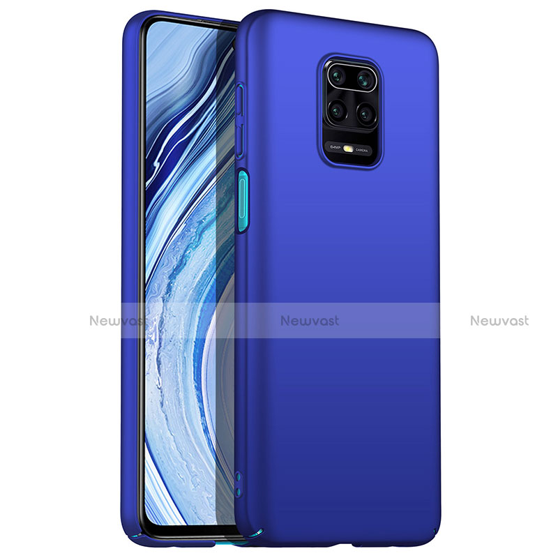 Hard Rigid Plastic Matte Finish Case Back Cover P01 for Xiaomi Redmi Note 9S Blue