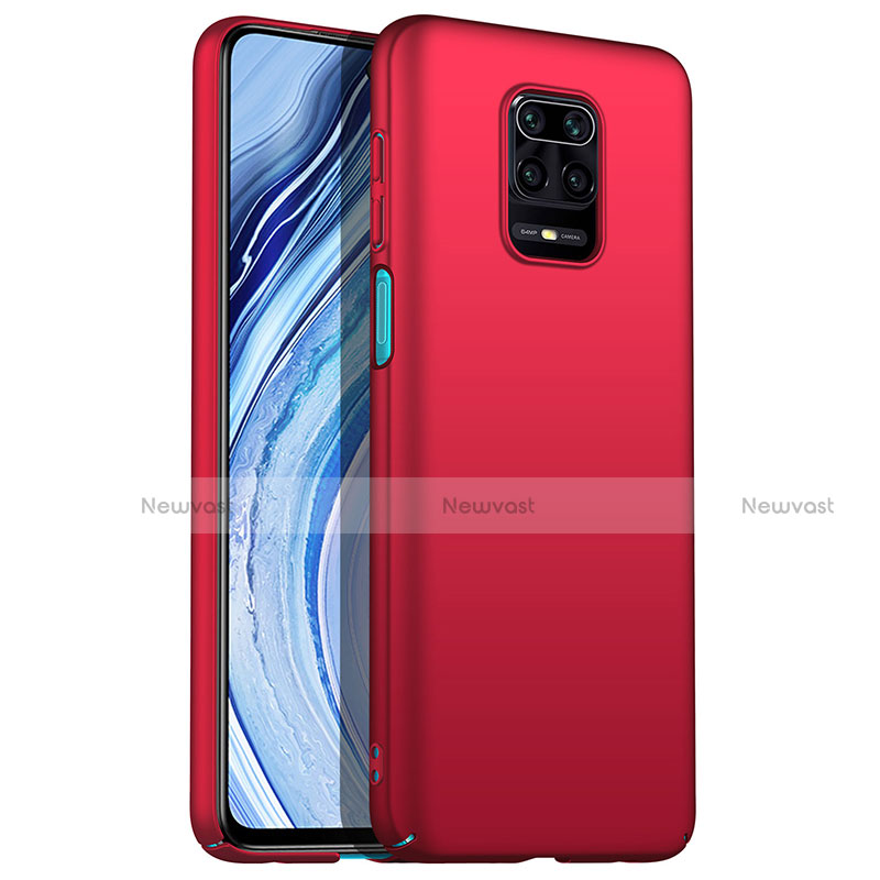 Hard Rigid Plastic Matte Finish Case Back Cover P01 for Xiaomi Redmi Note 9S Red