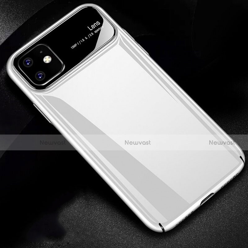 Hard Rigid Plastic Matte Finish Case Back Cover P02 for Apple iPhone 11 White