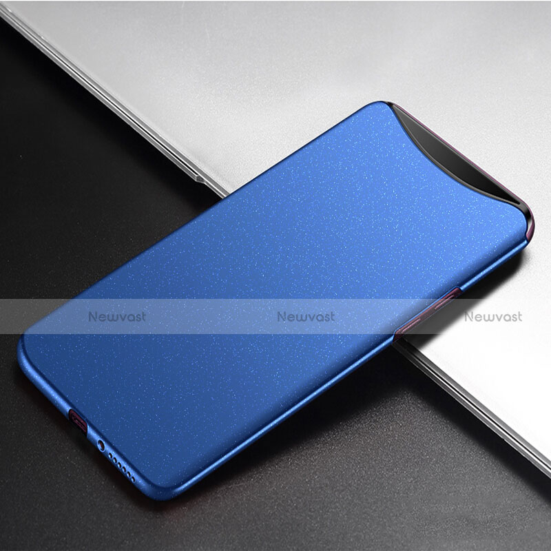 Hard Rigid Plastic Matte Finish Case Back Cover P02 for Oppo Find X Blue