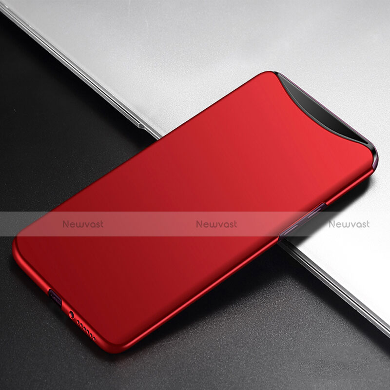 Hard Rigid Plastic Matte Finish Case Back Cover P02 for Oppo Find X Red