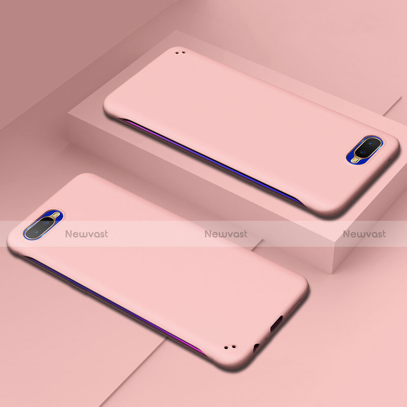 Hard Rigid Plastic Matte Finish Case Back Cover P02 for Oppo K1 Pink