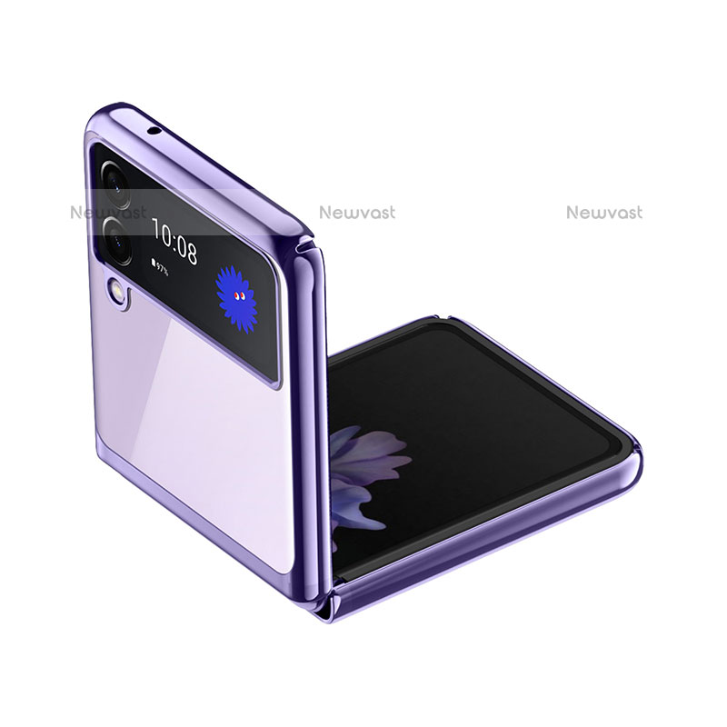 Hard Rigid Plastic Matte Finish Case Back Cover P02 for Samsung Galaxy Z Flip3 5G