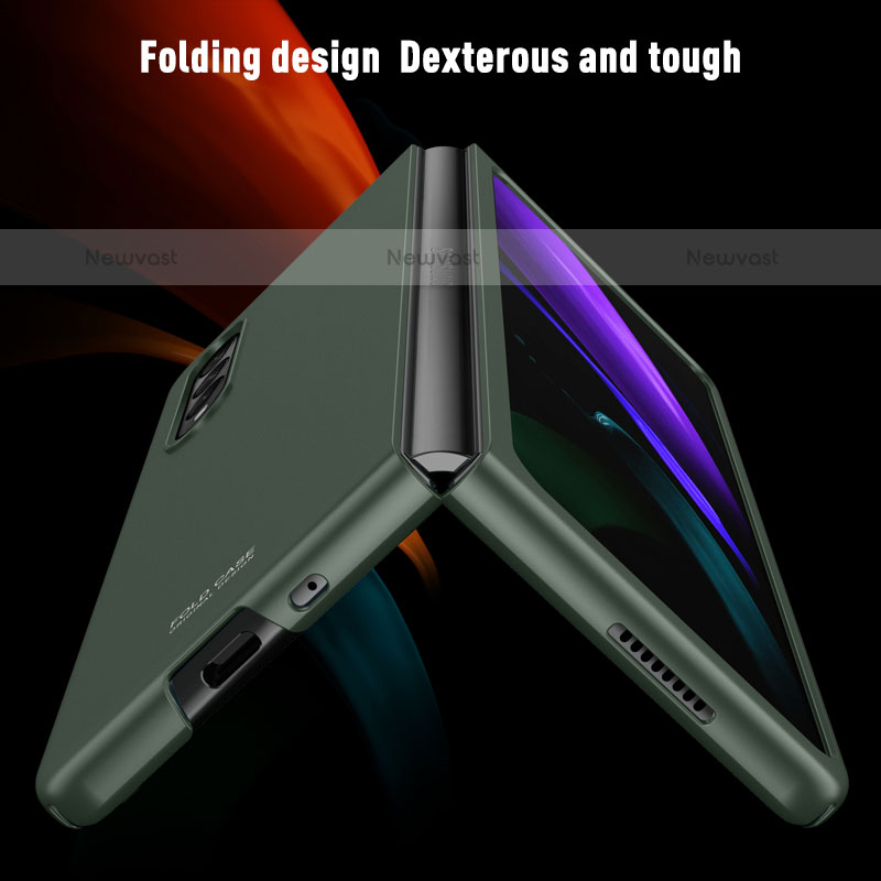 Hard Rigid Plastic Matte Finish Case Back Cover P02 for Samsung Galaxy Z Fold3 5G