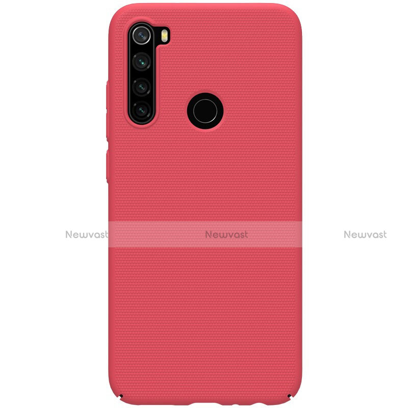 Hard Rigid Plastic Matte Finish Case Back Cover P02 for Xiaomi Redmi Note 8 Red