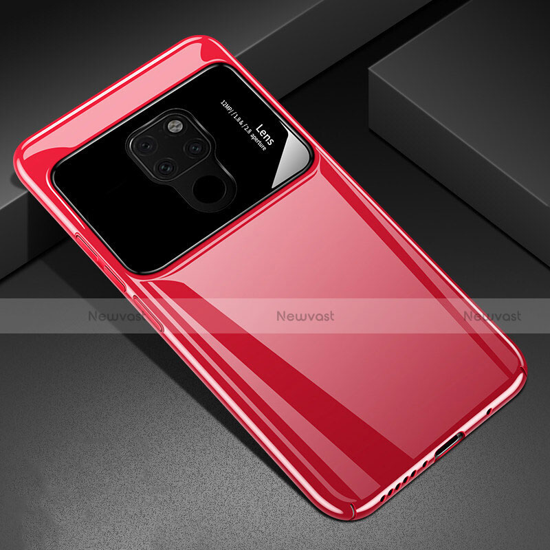 Hard Rigid Plastic Matte Finish Case Back Cover P03 for Huawei Mate 20 X 5G Red