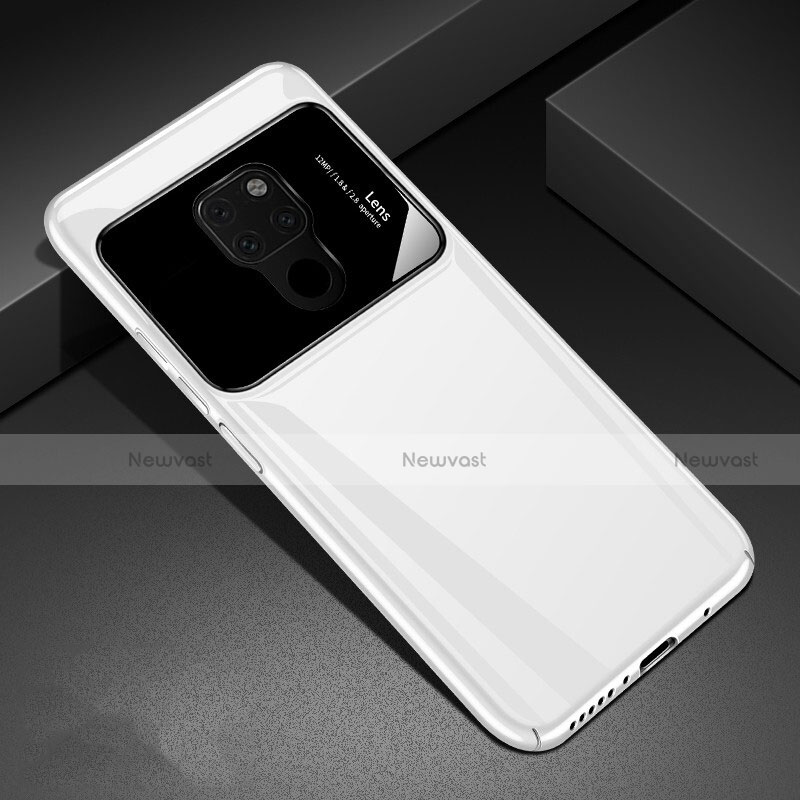 Hard Rigid Plastic Matte Finish Case Back Cover P03 for Huawei Mate 20 X 5G White