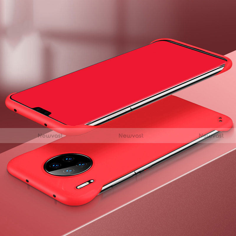 Hard Rigid Plastic Matte Finish Case Back Cover P03 for Huawei Mate 30 5G Red