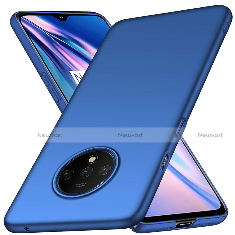 Hard Rigid Plastic Matte Finish Case Back Cover P03 for OnePlus 7T Blue