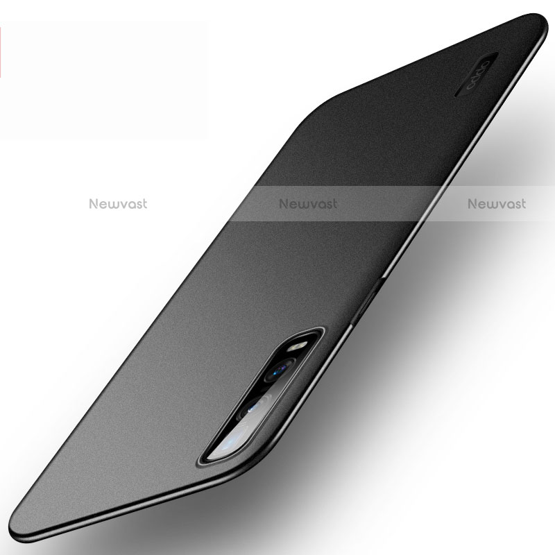 Hard Rigid Plastic Matte Finish Case Back Cover P03 for Oppo Find X2 Pro Black