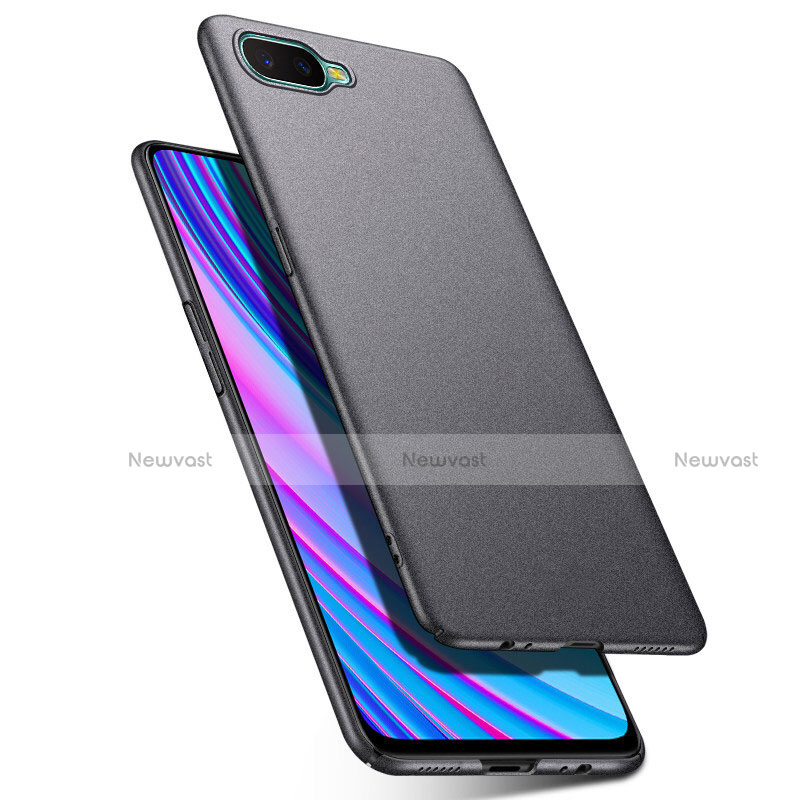 Hard Rigid Plastic Matte Finish Case Back Cover P03 for Oppo K1 Gray