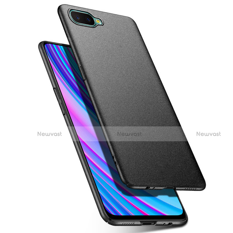 Hard Rigid Plastic Matte Finish Case Back Cover P03 for Oppo RX17 Neo Black