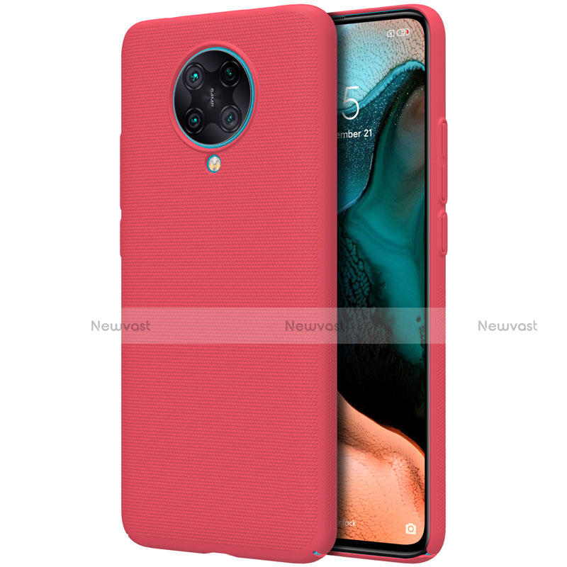 Hard Rigid Plastic Matte Finish Case Back Cover P03 for Xiaomi Poco F2 Pro Red