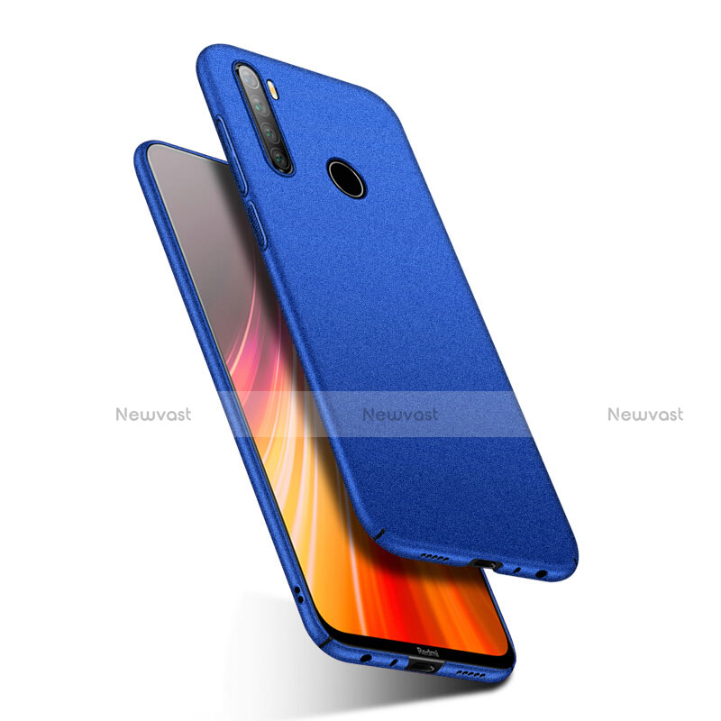 Hard Rigid Plastic Matte Finish Case Back Cover P03 for Xiaomi Redmi Note 8 (2021) Blue