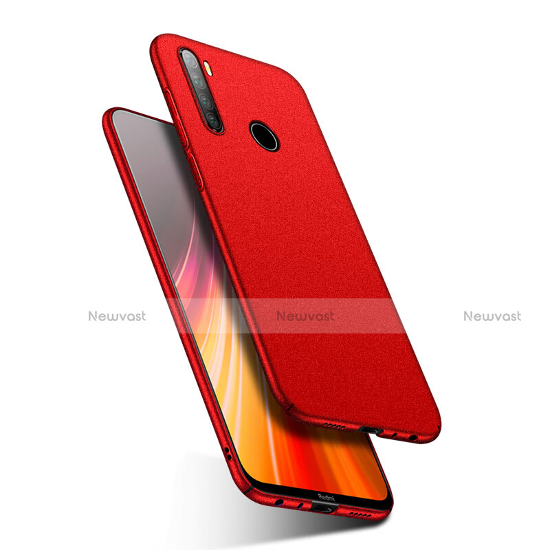 Hard Rigid Plastic Matte Finish Case Back Cover P03 for Xiaomi Redmi Note 8T Red