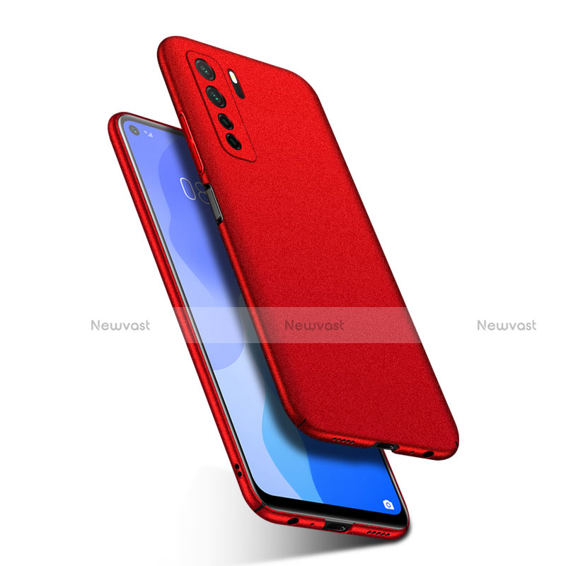 Hard Rigid Plastic Matte Finish Case Back Cover P04 for Huawei P40 Lite 5G Red