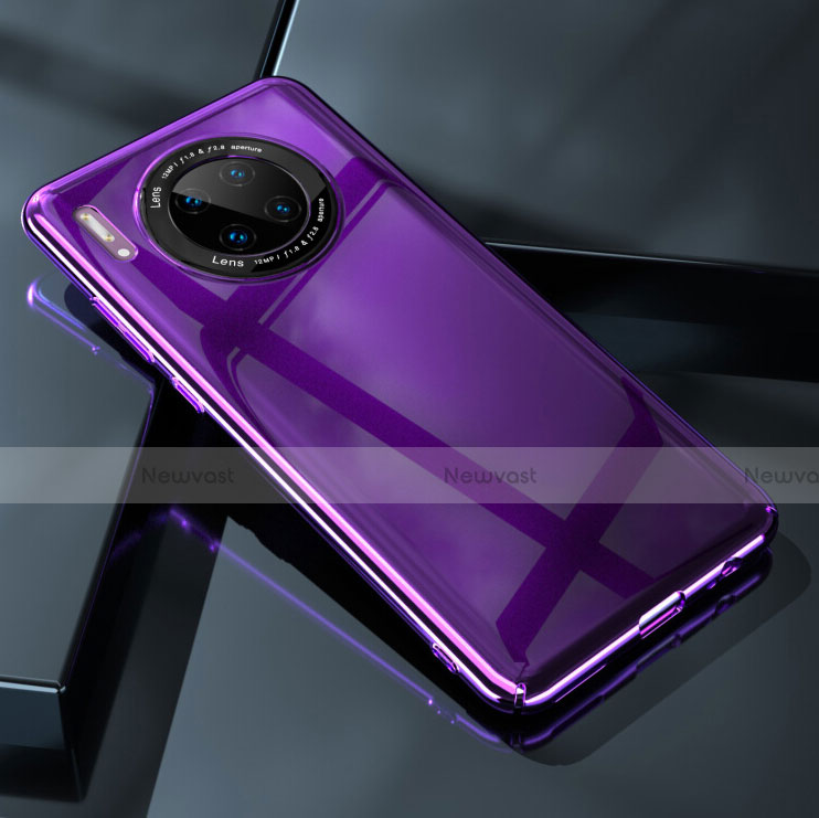 Hard Rigid Plastic Matte Finish Case Back Cover P05 for Huawei Mate 30 Pro Purple