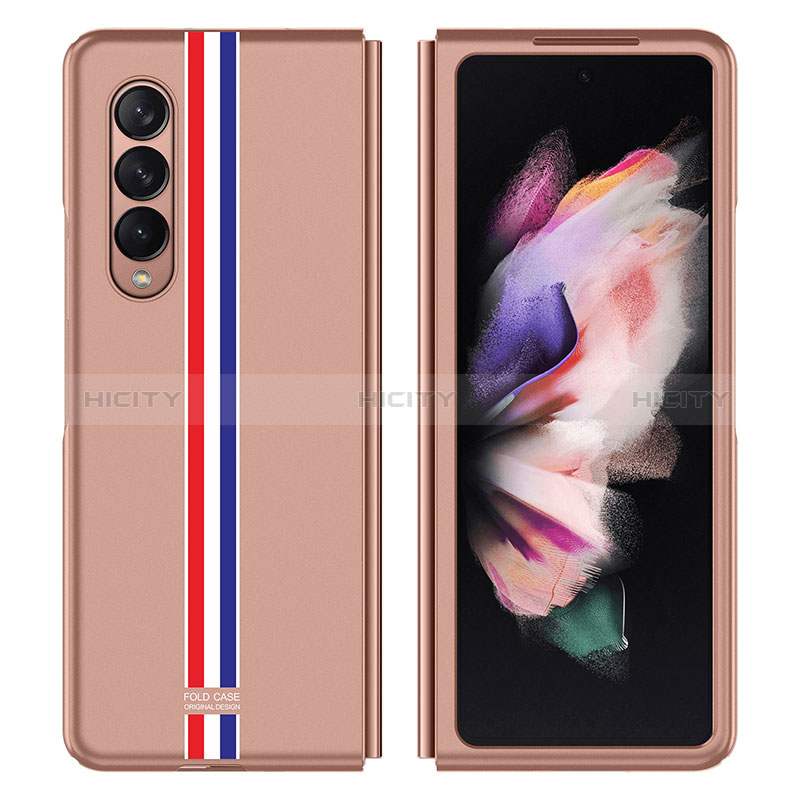 Hard Rigid Plastic Matte Finish Case Back Cover P05 for Samsung Galaxy Z Fold4 5G Rose Gold