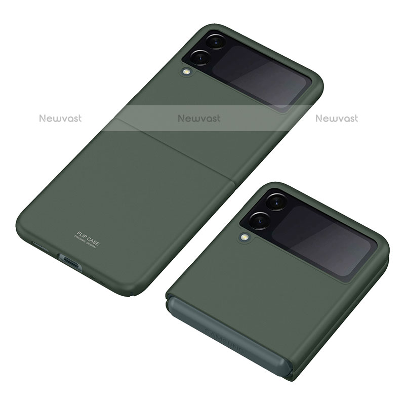 Hard Rigid Plastic Matte Finish Case Back Cover P06 for Samsung Galaxy Z Flip3 5G Green