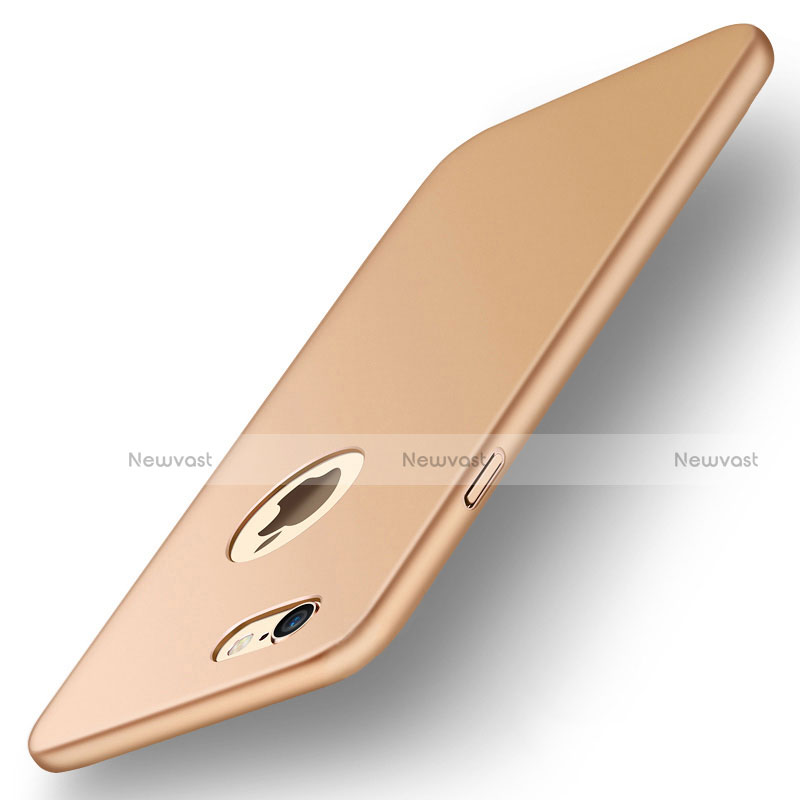 Hard Rigid Plastic Matte Finish Case Back Cover P09 for Apple iPhone 6S Gold