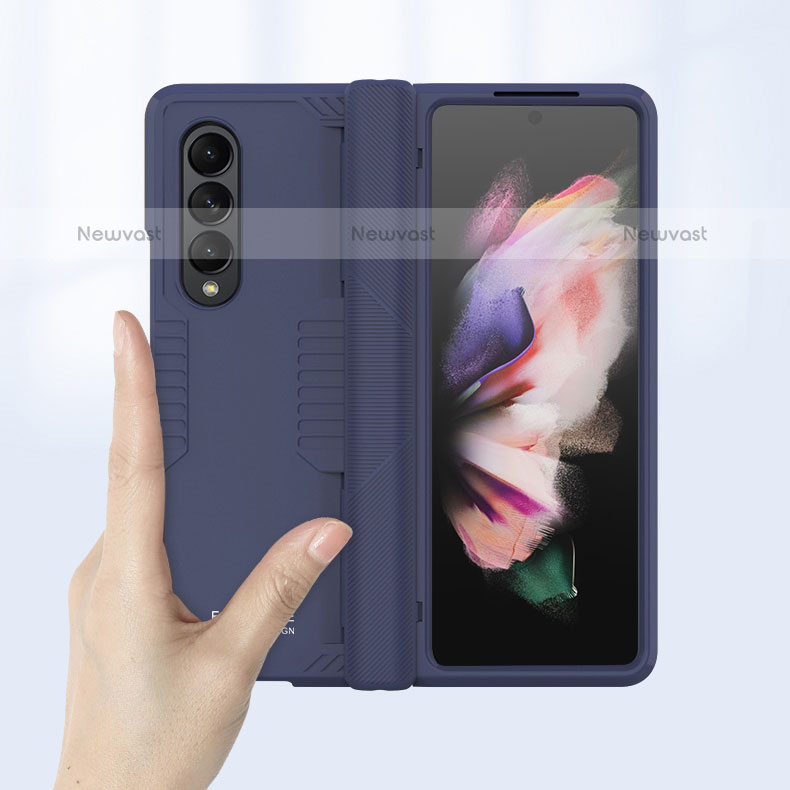 Hard Rigid Plastic Matte Finish Case Back Cover P09 for Samsung Galaxy Z Fold3 5G