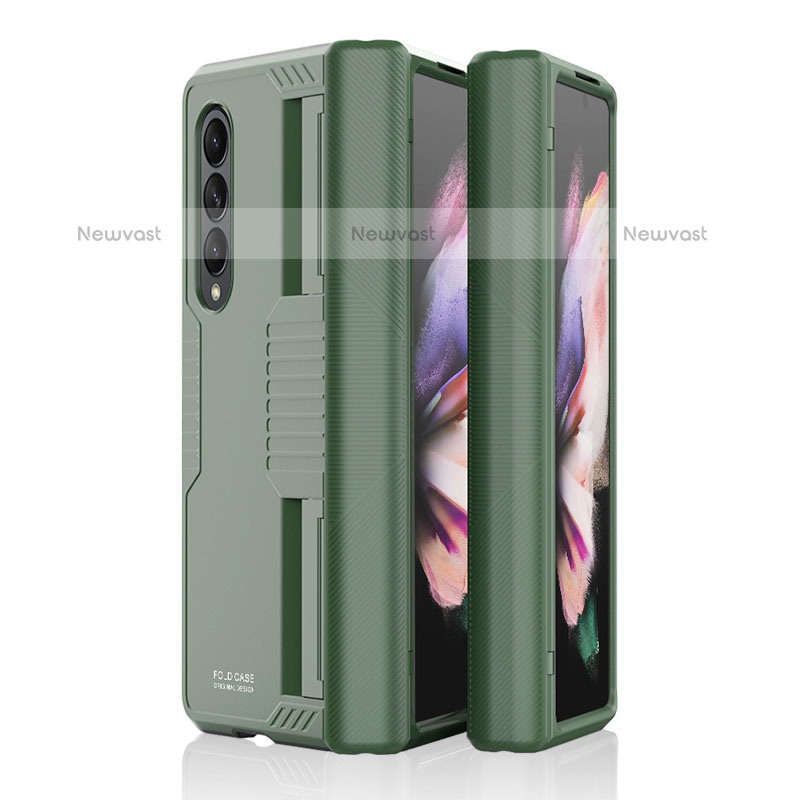 Hard Rigid Plastic Matte Finish Case Back Cover P09 for Samsung Galaxy Z Fold3 5G Green