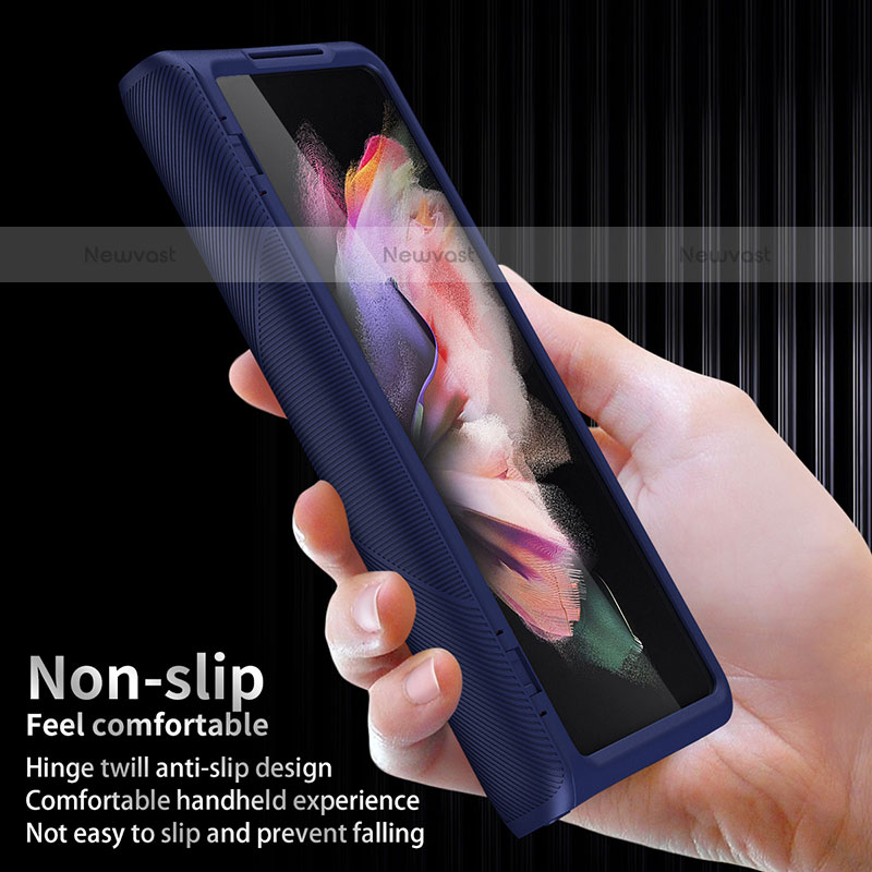 Hard Rigid Plastic Matte Finish Case Back Cover R01 for Samsung Galaxy Z Fold3 5G