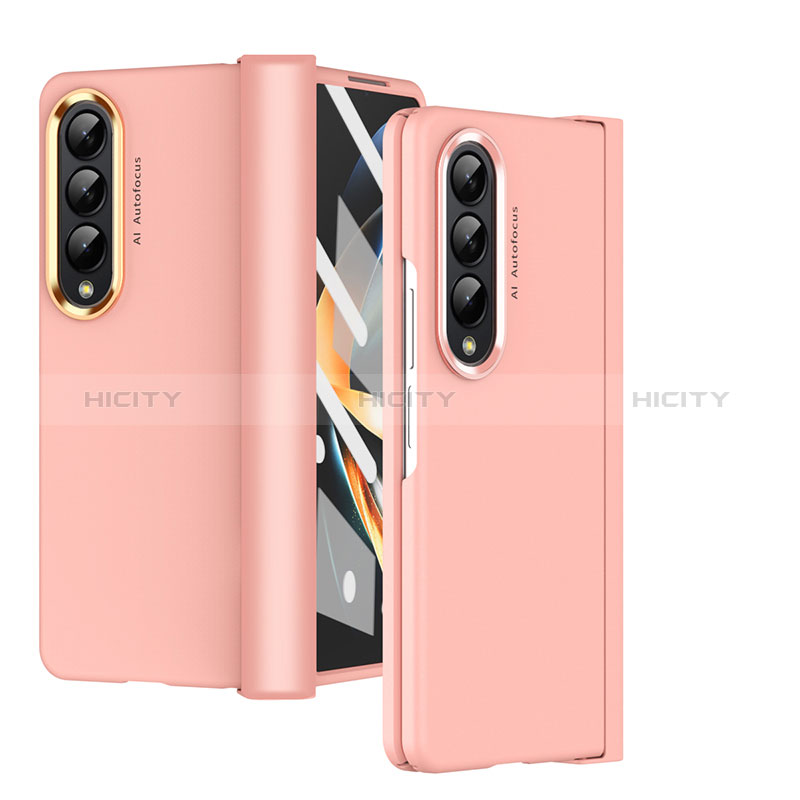 Hard Rigid Plastic Matte Finish Case Back Cover R08 for Samsung Galaxy Z Fold4 5G Rose Gold