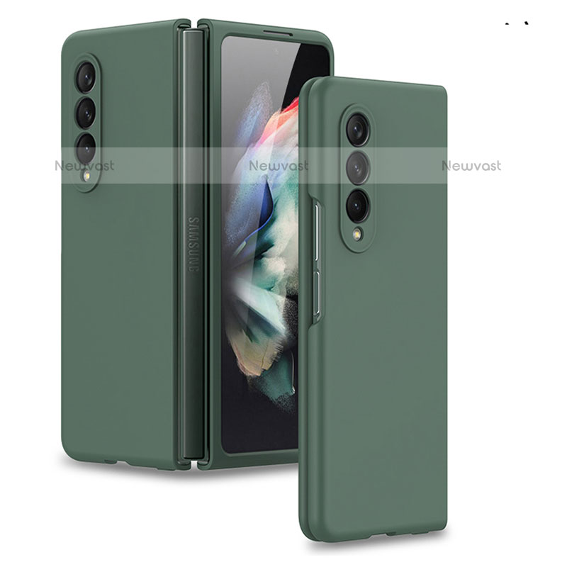 Hard Rigid Plastic Matte Finish Case Back Cover R09 for Samsung Galaxy Z Fold3 5G Midnight Green