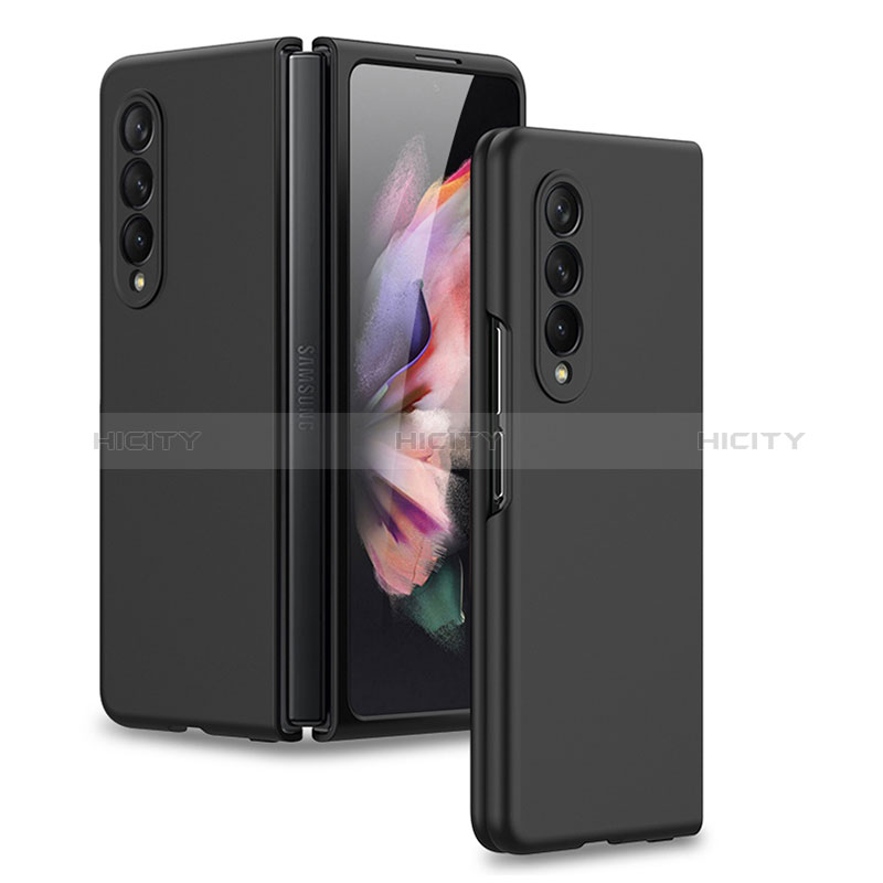 Hard Rigid Plastic Matte Finish Case Back Cover R09 for Samsung Galaxy Z Fold4 5G Black