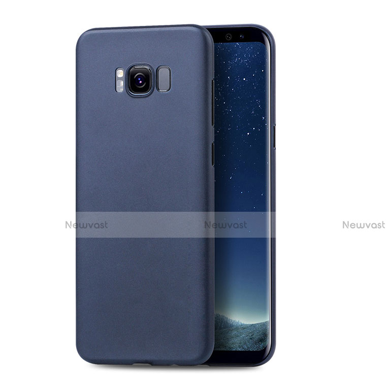 Hard Rigid Plastic Matte Finish Case Back Cover S01 for Samsung Galaxy S8 Blue