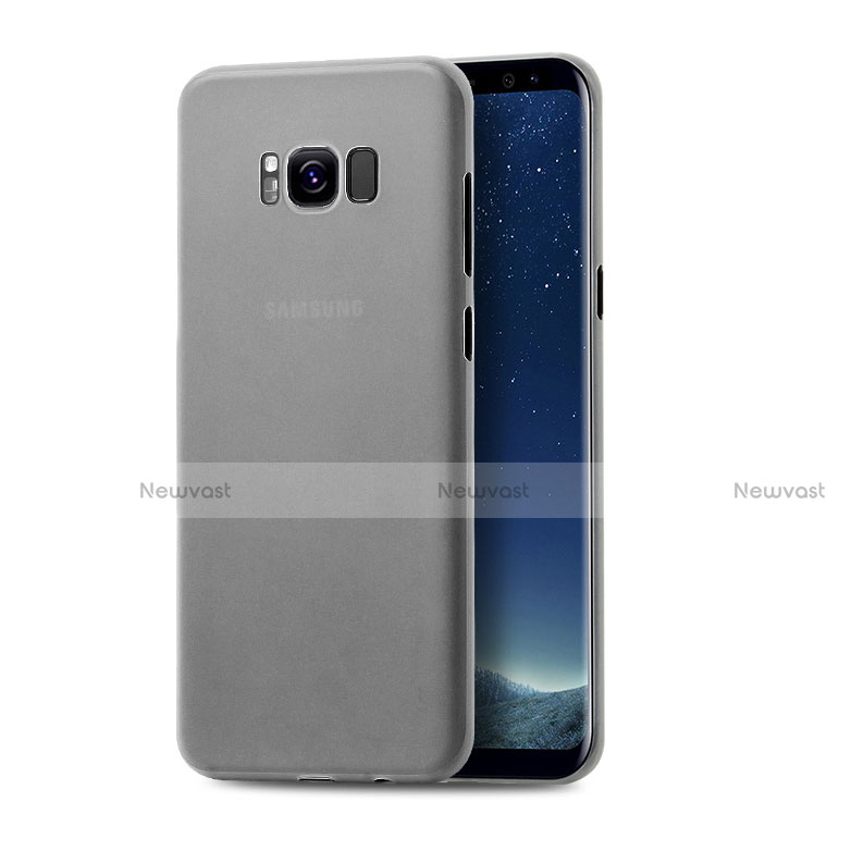 Hard Rigid Plastic Matte Finish Case Back Cover S01 for Samsung Galaxy S8 Gray