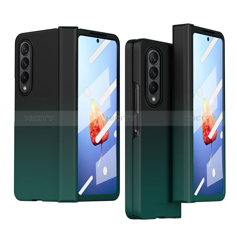 Hard Rigid Plastic Matte Finish Case Back Cover T03 for Samsung Galaxy Z Fold4 5G Midnight Green