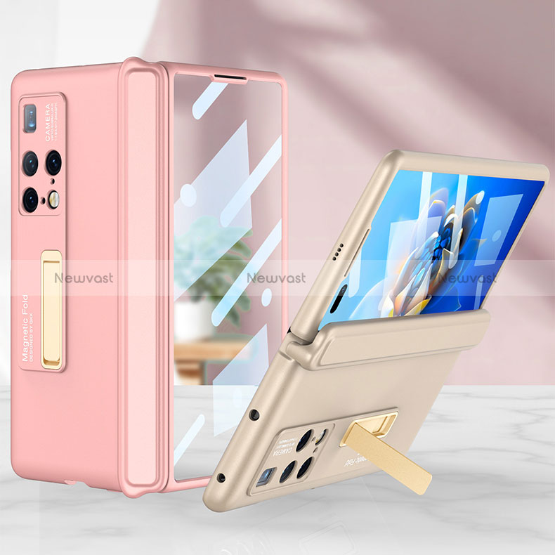 Hard Rigid Plastic Matte Finish Case Back Cover with Stand AC5 for Huawei Mate X2