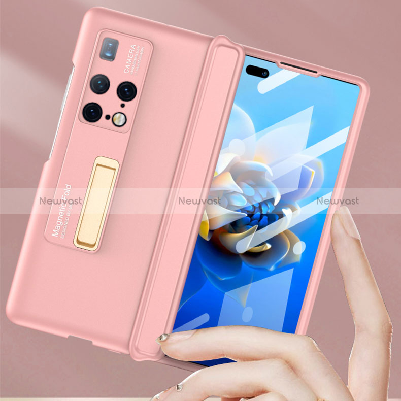 Hard Rigid Plastic Matte Finish Case Back Cover with Stand AC5 for Huawei Mate X2