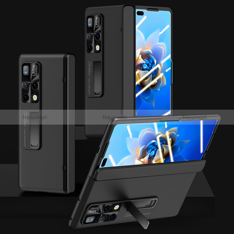 Hard Rigid Plastic Matte Finish Case Back Cover with Stand QK1 for Huawei Mate X2